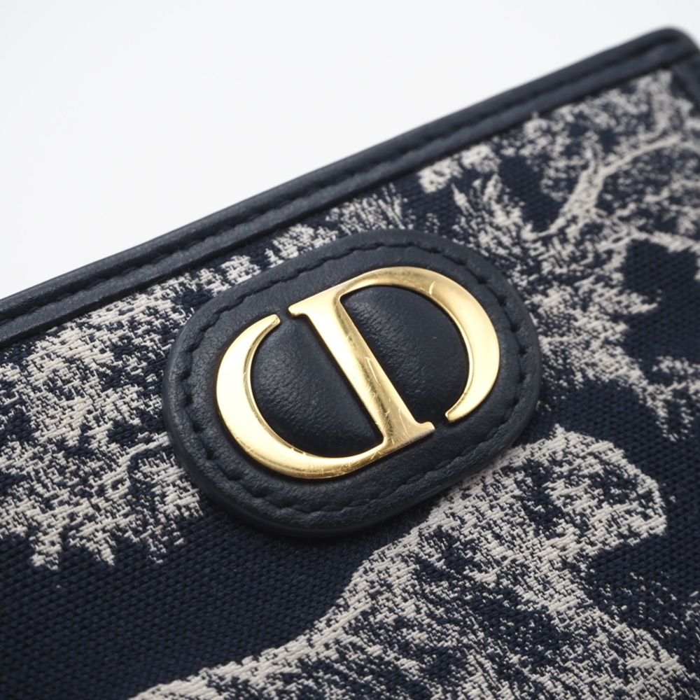 Christian Dior Dior Toile de Jouy Reverse Jacquard 30 Montaigne Dahlia Wallet... - Picture 10 of 16